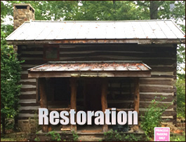 Historic Log Cabin Restoration  Pikeville, North Carolina